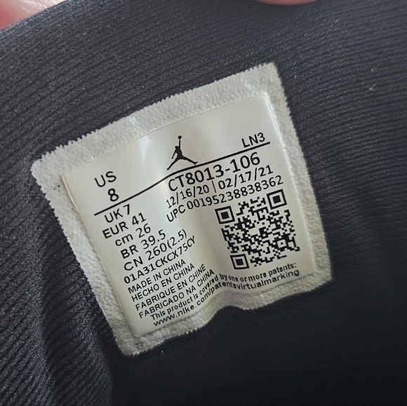 Men's White and Red Air Jordan 12 Retro Twist Size 8 - Picture 6 of 7